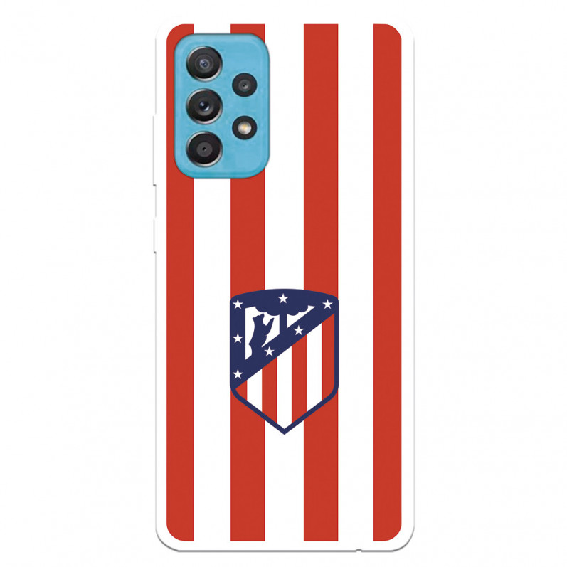 Atleti Galaxy A52 5G Atleti roșu și alb Shield Case pentru Samsung - Atletico de Madrid Licență oficială Atletico de Madrid