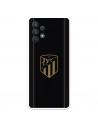 Atleti Galaxy A32 4G Case pentru Samsung Atleti Galaxy A32 4G Scut auriu fundal negru - Atletico de Madrid Licență oficială Atle