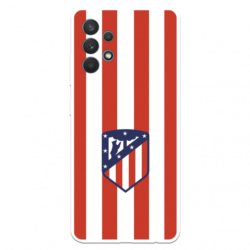 Atleti Galaxy A32 4G Atleti Shield Red & White Case pentru Samsung - Atletico de Madrid Official Licence