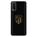 Husă pentru Vivo Y20S Atleti Golden Shield Black Background - Atletico de Madrid Official Licence