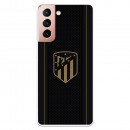 Atleti Galaxy S21 Gold Shield Black Background - Atletico de Madrid Official License Samsung Galaxy S21 Case