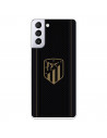 Atleti Galaxy S21 Plus Gold Shield Black Background - Atletico de Madrid Official Licence Samsung Galaxy S21 Plus Case