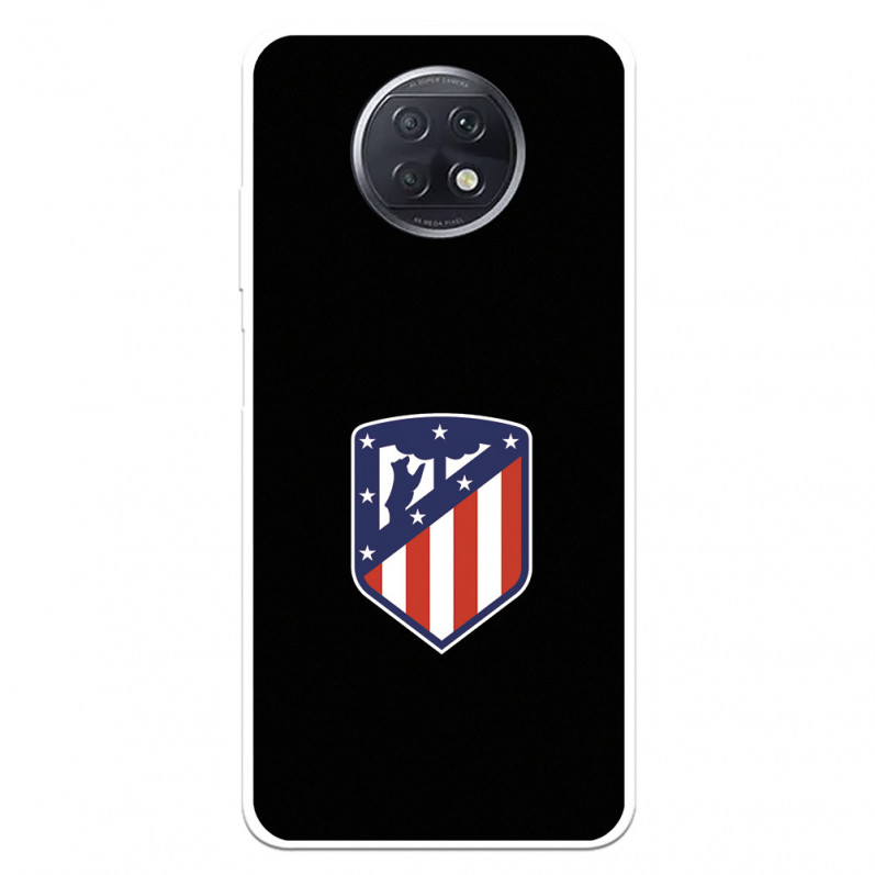 Caz pentru Xiaomi Redmi Note 9T Atleti Shield Black Background - Atlético de Madrid Official License