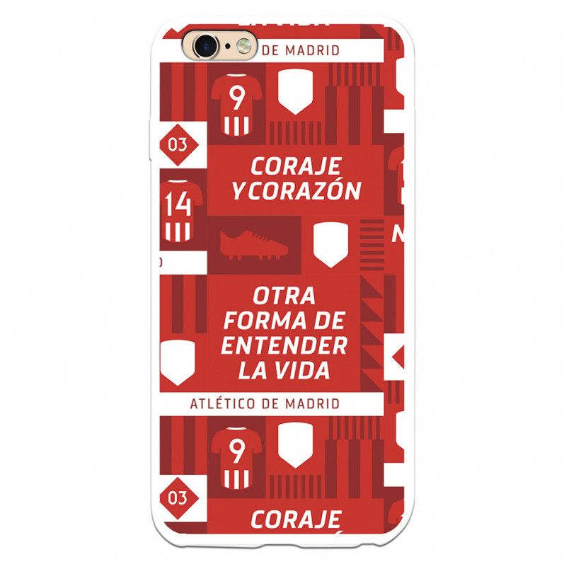 Atleti Courage and Heart iPhone 6S Plus Case - Atletico de Madrid Official License