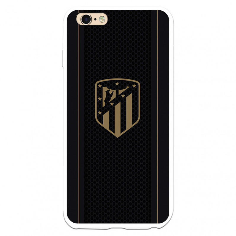 Atleti iPhone 6S Plus Case Gold Shield Black Background - Atletico de Madrid Official Licence