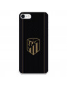 Atleti iPhone 8 Gold Shield Gold Back Black Case - Atletico Madrid Official Licence