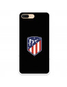 Atleti iPhone 8 Plus Cazul negru de fundal negru Scut - Atletico de Madrid Licență oficială Atletico de Madrid