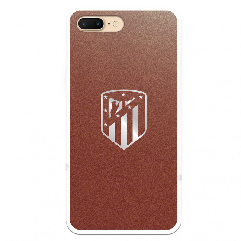 Atleti Silver Shield iPhone 8 Plus Cazul de fundal - Atletico de Madrid Licență oficială Atletico de Madrid