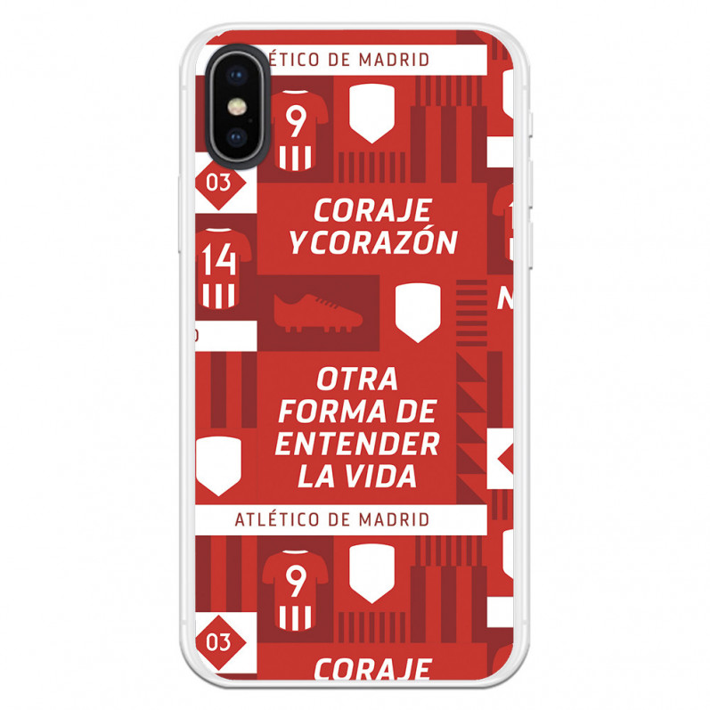 Atleti Courage and Heart iPhone XS Case - Atletico de Madrid Official Licence