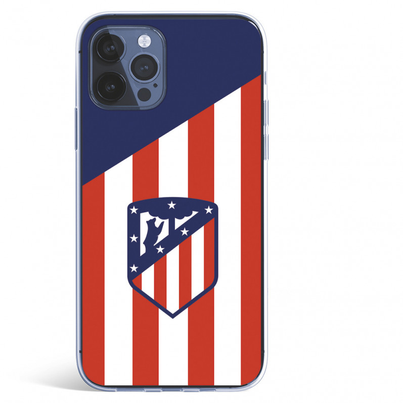 Atleti iPhone 12 Pro Case Atletico Shield Atletico fundal Atletico - Atletico de Madrid Licență oficială Atletico de Madrid