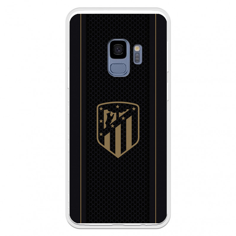 Atleti Galaxy S9 Case pentru Samsung Atleti Golden Shield Black Background - Atletico de Madrid Official Licence