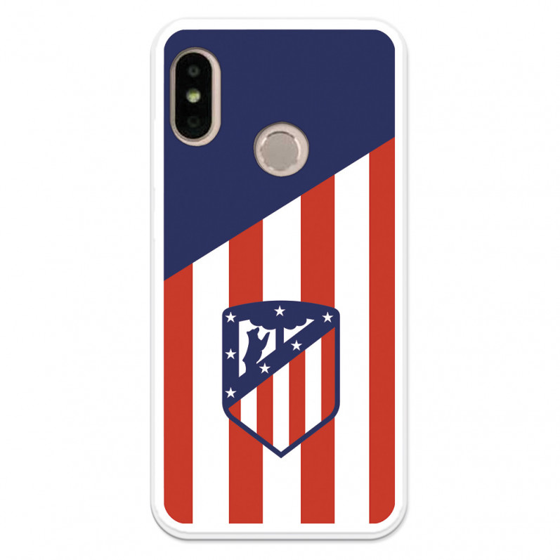 Carcasă pentru Xiaomi Mi A2 Lite Atletico Shield Atletico Fundal Atletico - Licență oficială Atletico de Madrid