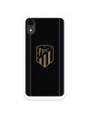 Atleti iPhone XR Cazul de aur scut de aur fundal negru - Atletico de Madrid Licență oficială Atletico de Madrid