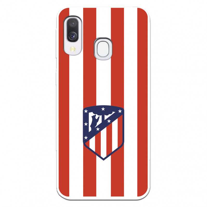 Atleti Galaxy A40 roșu și alb Shield - Atletico de Madrid Licență oficială Samsung Galaxy A40 Case