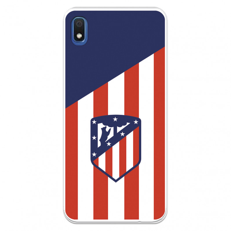 Atleti Galaxy A10 Atleti Shield Atletico Fundal Atletico - Atletico Madrid Licență oficială Samsung Galaxy A10 Case