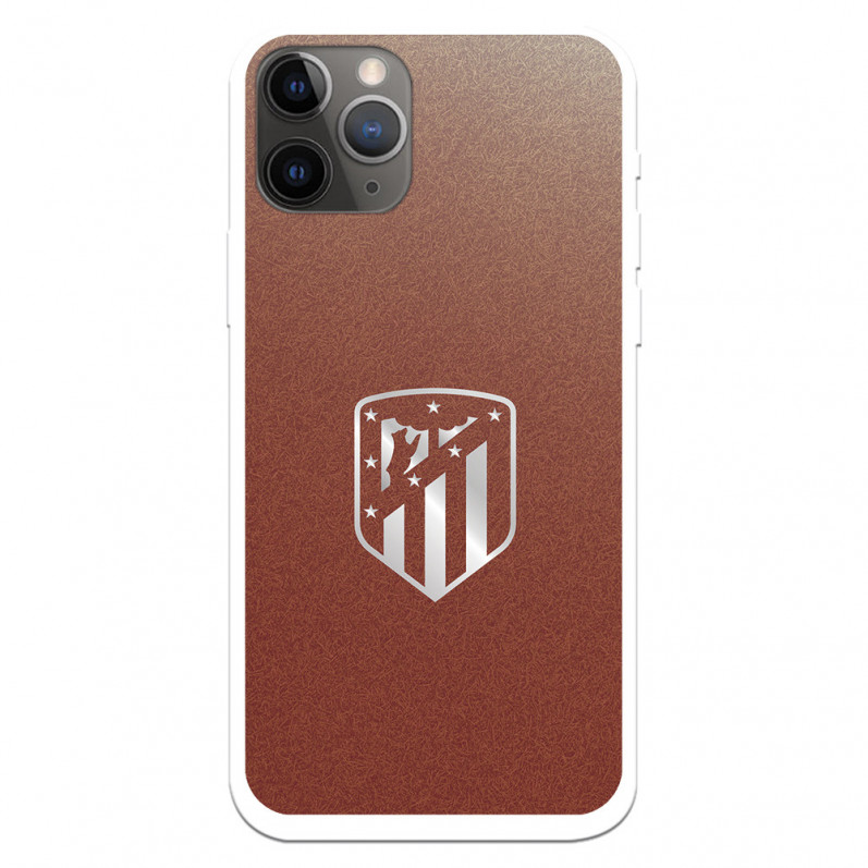 Atleti Shield Argint fundal Argint iPhone 11 Pro Case - Atletico de Madrid Licență oficială