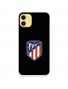 Atleti Shield fundal negru iPhone 11 Cazul iPhone 11 - Atletico de Madrid Licență oficială Atletico de Madrid