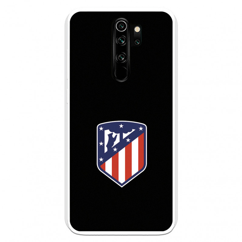 Caz pentru Xiaomi Redmi Note 8 Pro Atleti Shield Black Background - Atlético de Madrid Official License