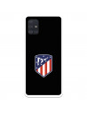 Atleti Galaxy A51 Scut negru de fundal - Atletico de Madrid Licență oficială - Samsung Galaxy A51 Atleti Case