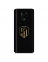 Atleti Redmi Note 9S Cazul Redmi Note 9S pentru Xiaomi Atleti Gold Shield fundal negru - Atletico de Madrid Licență oficială Atl