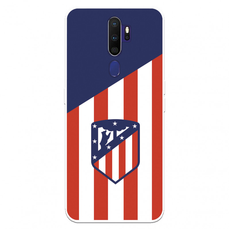 Husă pentru Oppo A9 2020 Atleti Atletico Fundalul Scutului Atletico - Atletico de Madrid Licență oficială