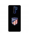 Caz pentru Xiaomi Redmi 9 Atleti Shield Black Background - Atletico de Madrid Official Licence