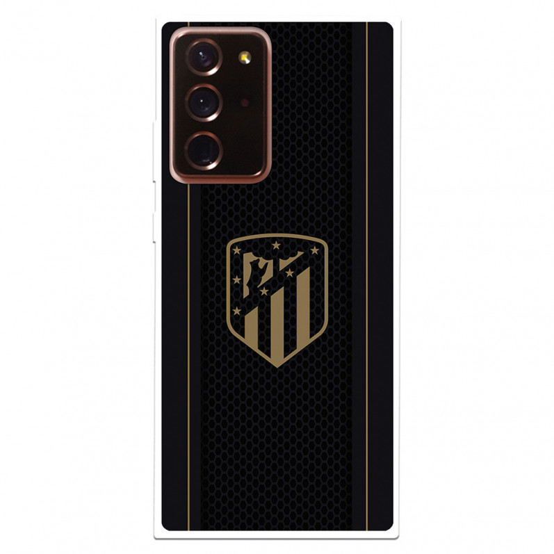 Atleti Galaxy Note 20 Ultra Case pentru Samsung Atleti Gold Shield Black Background - Atletico de Madrid Official Licence