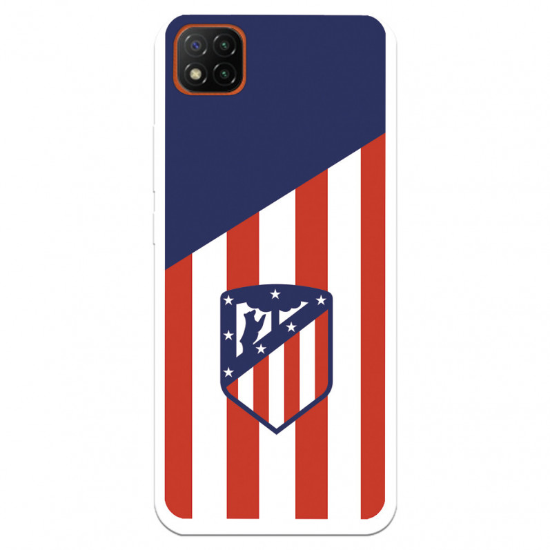 Caz pentru Xiaomi Redmi 9C Atletico Shield Atletico Fundal Atletico - Atletico de Madrid Licență oficială Atletico de Madrid