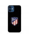 Atleti iPhone 12 Mini Cazul negru fundal negru Scut - Atletico de Madrid Licență oficială Atletico de Madrid