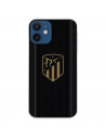 Atleti iPhone 12 Mini aur scut de aur fundal negru - Atletico de Madrid Licență oficială Atletico de Madrid