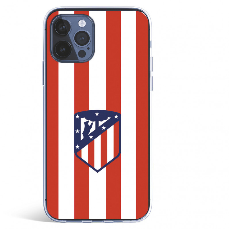 Atletico Madrid iPhone 12 Red & White Shield Case - Atletico de Madrid Licență oficială Atletico de Madrid