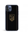 Atleti iPhone 12 Pro Max Gold Shield fundal negru - Atletico Madrid Licență oficială Atletico Madrid