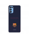 Oppo Find X3 Lite Barcelona Barsa Case Blue Background - FC Barcelona Official License