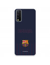 Barcelona Barsa fundal albastru Vivo Y20S Case - FC Barcelona Licență oficială