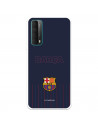 Barcelona Barsa Albastru fundal de caz albastru pentru Huawei P Smart 2021 - FC Barcelona Licență oficială