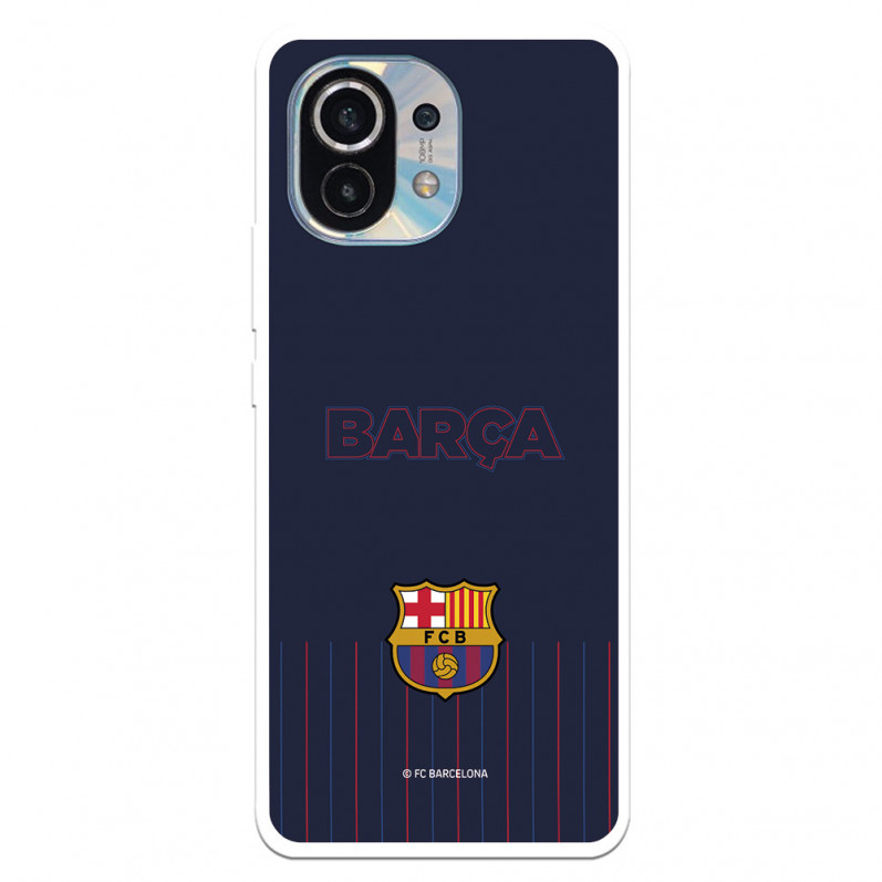 Husă pentru Xiaomi Mi 11 Barcelona Barsa fundal albastru - Licență oficială FC Barcelona