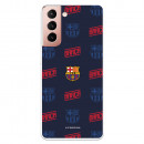 Barcelona Galaxy S21 Scut roșu și albastru model de Barcelona - oficial licențiat FC Barcelona Samsung Galaxy S21 Cazul Galaxy S