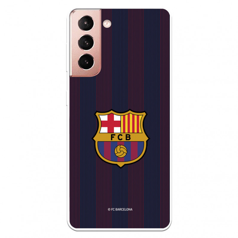 Barcelona Galaxy S21 Blaugrana Stripes Case pentru Samsung - Licență oficială FC Barcelona