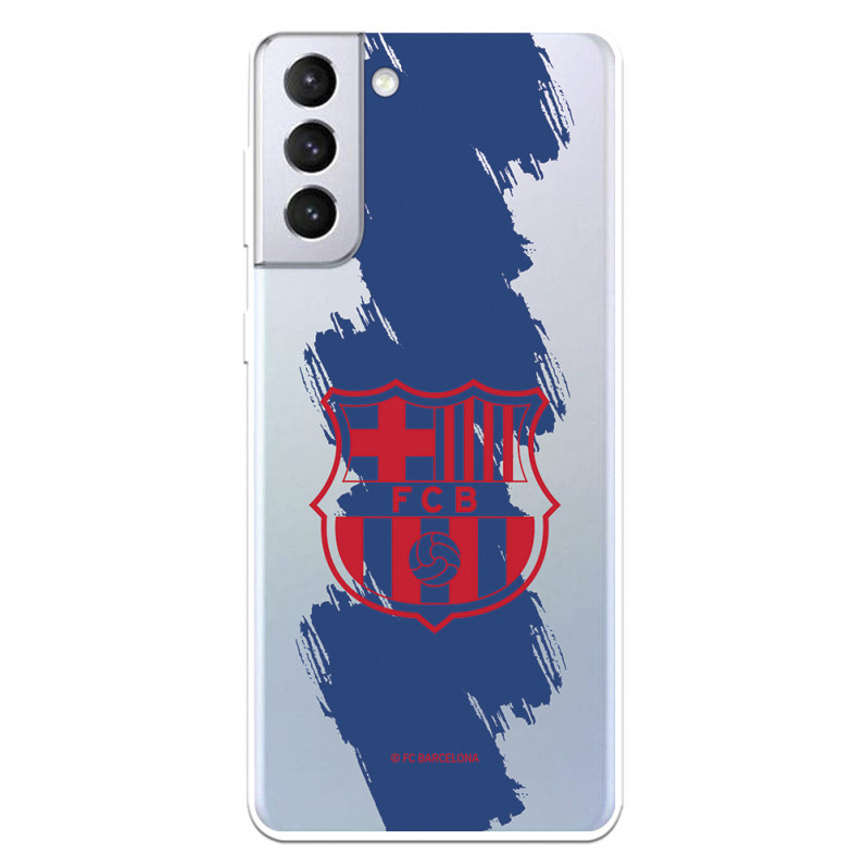 Barcelona Galaxy S21 Plus Case pentru Samsung Barcelona Red Shield Blue Line - FC Barcelona Official Licence