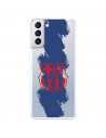 Barcelona Galaxy S21 Plus Case pentru Samsung Barcelona Red Shield Blue Line - FC Barcelona Official Licence