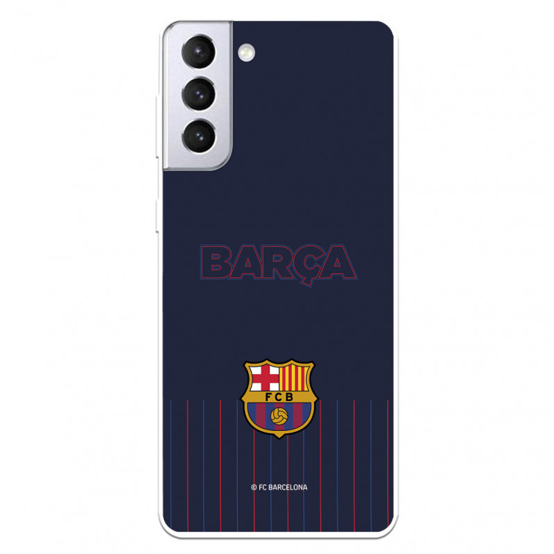 Barcelona Barcelona Barcelona Galaxy S21 Plus Case pentru Samsung Barcelona Barsa Blue Background - FC Barcelona Official Licenc