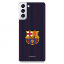 Barcelona Galaxy S21 Plus Case pentru Samsung Barcelona Blaugrana Stripes - FC Barcelona Official Licence