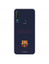 Barcelona Barsa Blue Fundal Albastru Caz pentru Alcatel 1S 2020 - FC Barcelona Licență oficială
