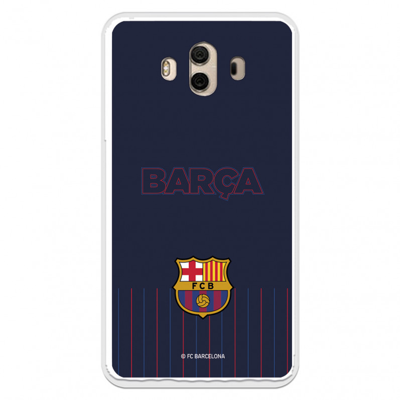 Husă pentru Huawei Mate 10 Barcelona Barsa Blue Background - Oficial licențiat FC Barcelona
