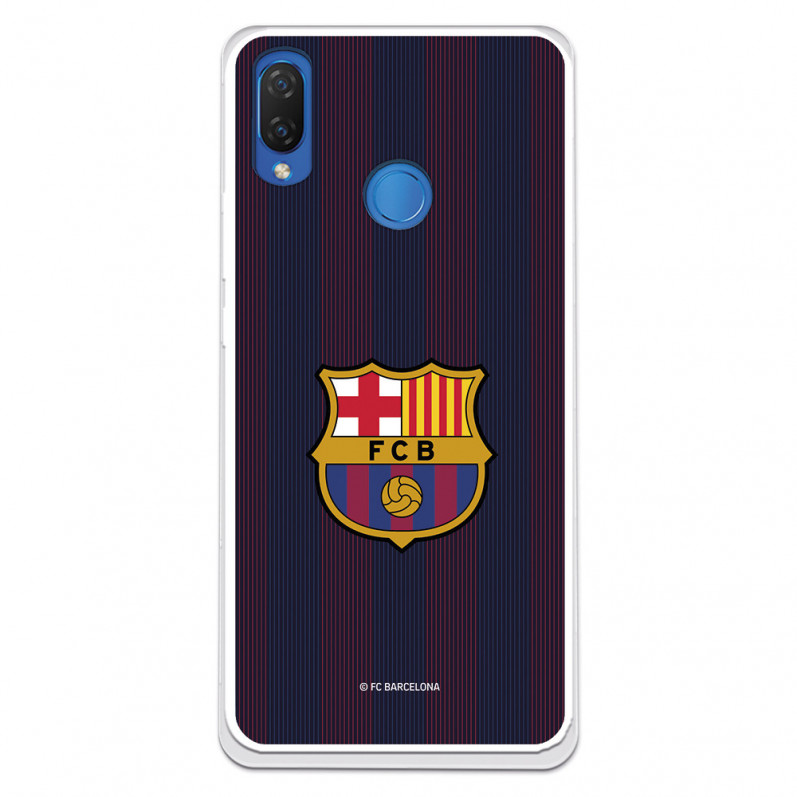 Barcelona P Smart Plus Case pentru Huawei Barcelona P Smart Plus Blaugrana Stripes - Licență oficială FC Barcelona