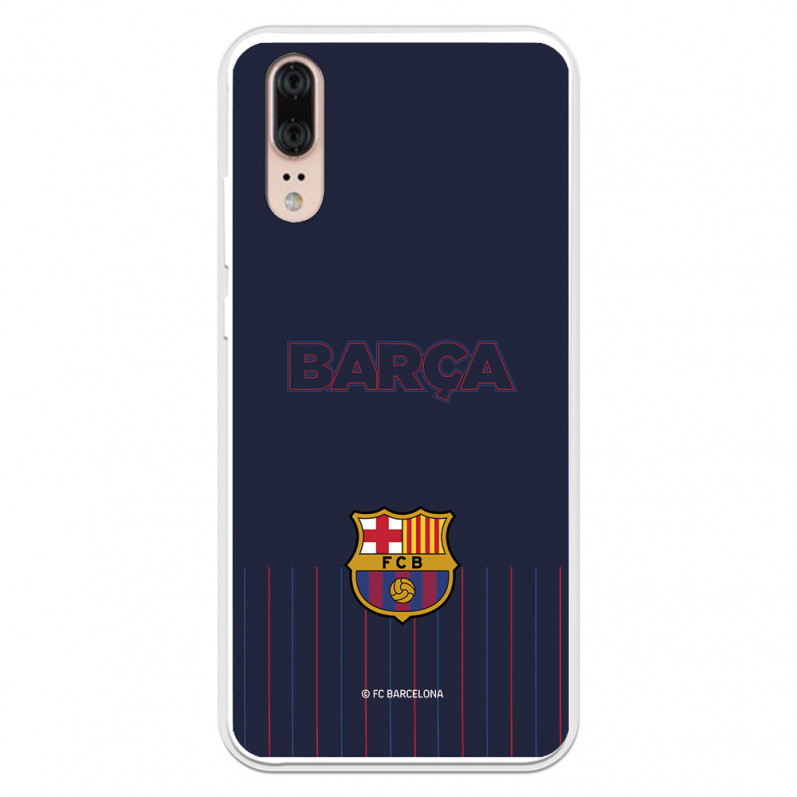 Barcelona Barsa P20 Blue Background Case pentru Huawei - Oficial licențiat FC Barcelona