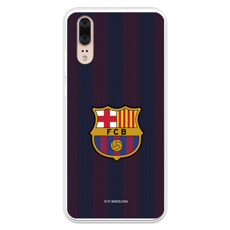 Barcelona P20 Blaugrana Stripes Case pentru Huawei - Licență oficială FC Barcelona