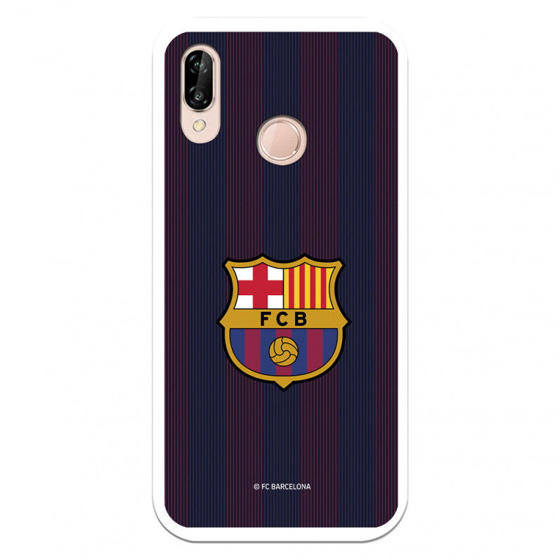 Barcelona P20 Lite Case pentru Huawei Barcelona Blaugrana Stripes - Licență oficială FC Barcelona