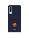 Barcelona Barsa Blue Fundal Albastru Caz pentru Huawei P30 - FC Barcelona Licență oficială