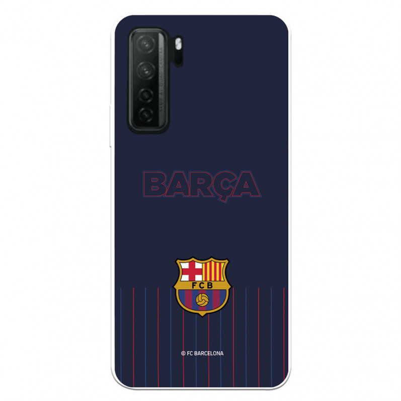 Barcelona Barsa Blue Fundal Albastru Caz pentru Huawei P40 Lite 5G - FC Barcelona Licență oficială